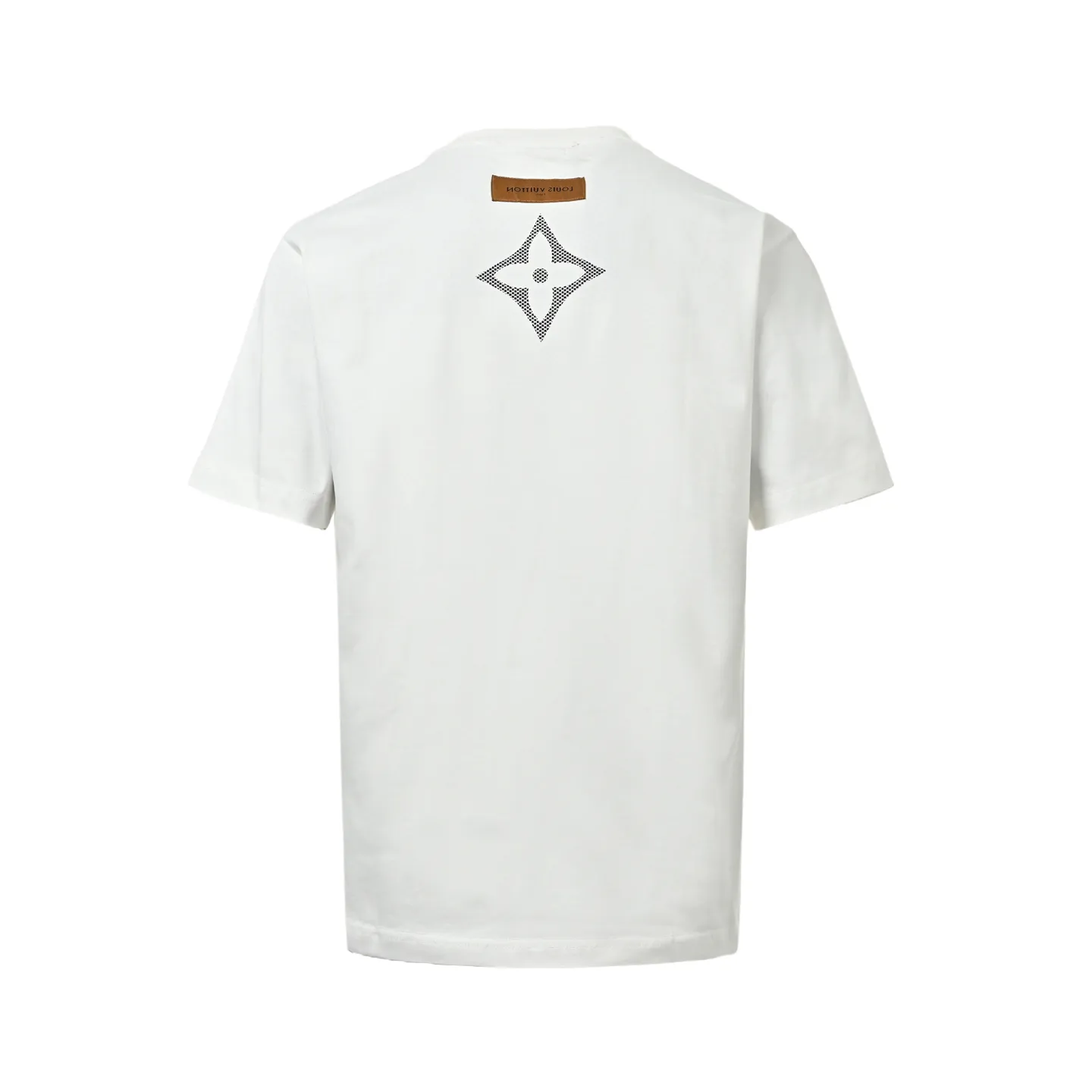 Louis Vuitton/Louis Vuitton flocked logo printed short sleeves